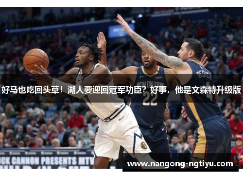 好马也吃回头草！湖人要迎回冠军功臣？好事，他是文森特升级版